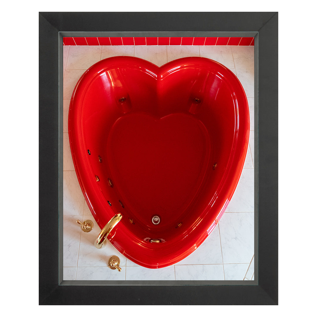 Red Empty Heart - Print