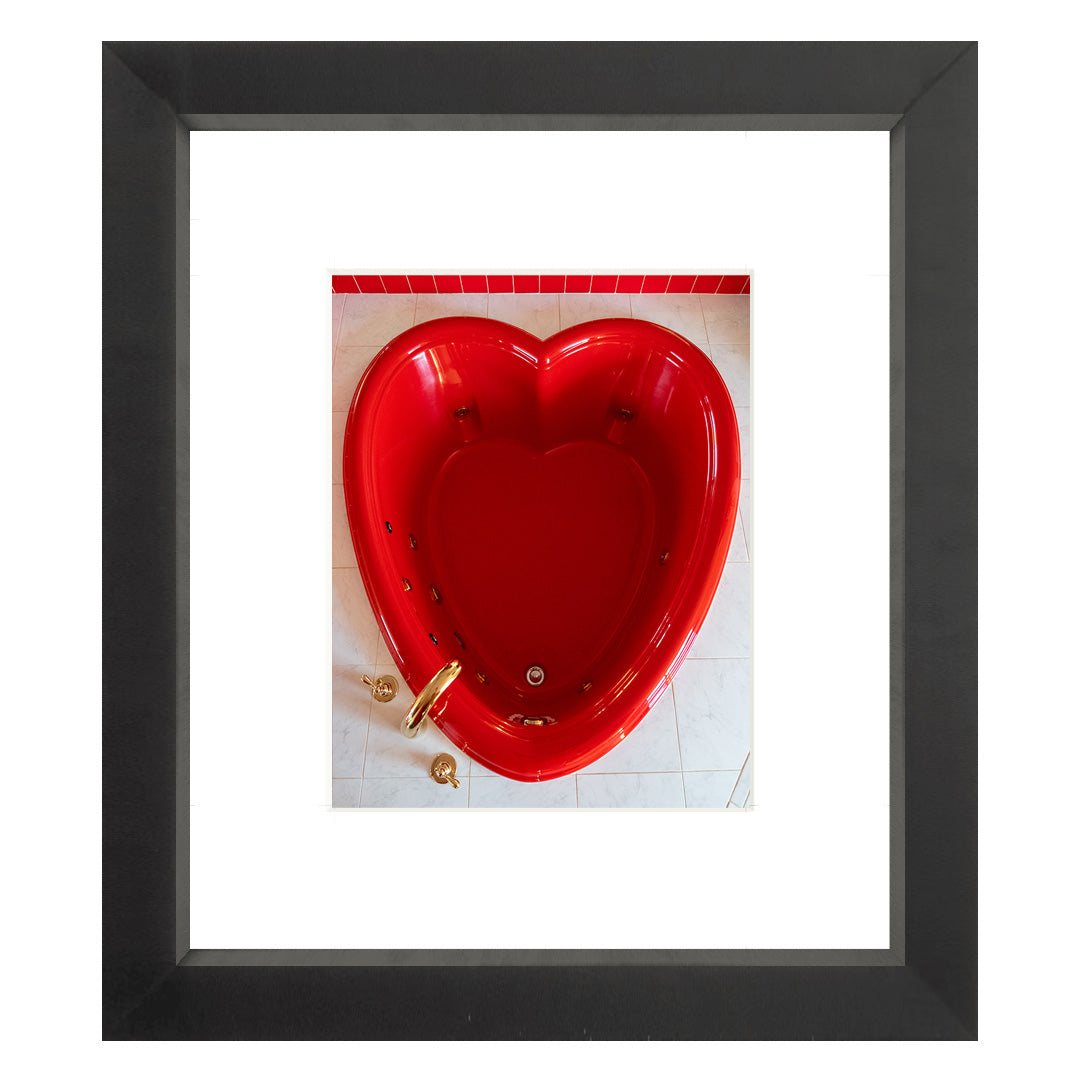 Red Empty Heart - Print