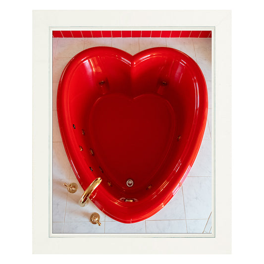Red Empty Heart - Print